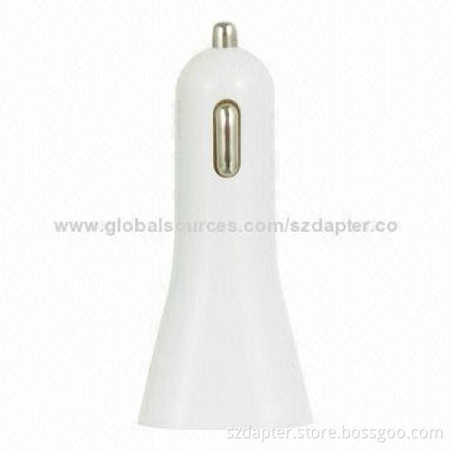 2.1A 2 Ports USB Car Charger with LED Power Light Indication, 2,100mAh Capacity